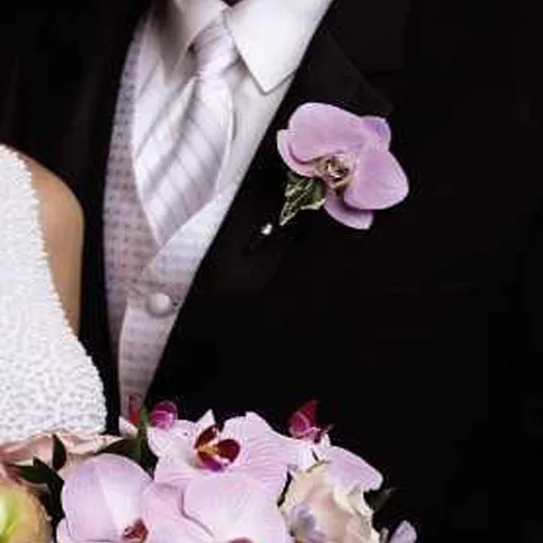 Boutonniere Wedding Orchid1
