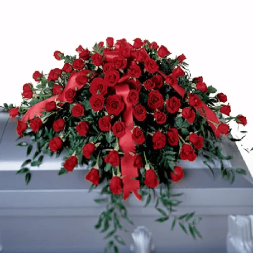 Casket Flowers Red Roses11