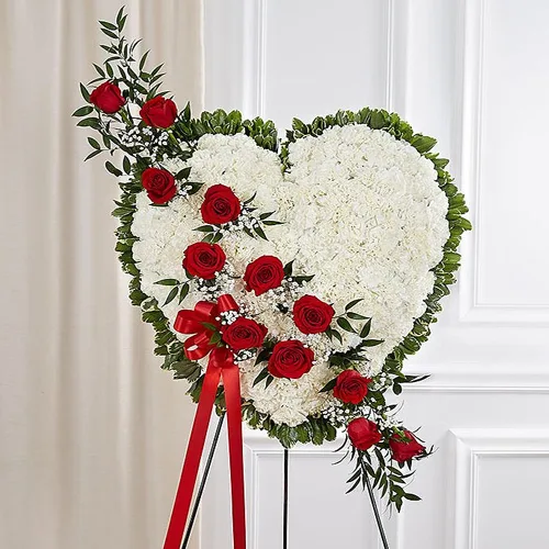 Funeral Flowers - Floral Heart1