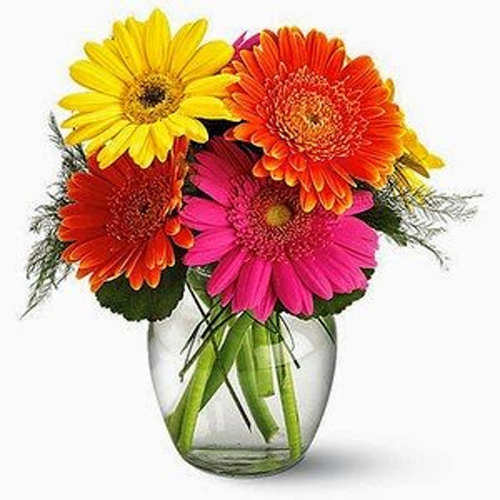 Fiesta Gerbera Vase flowers1
