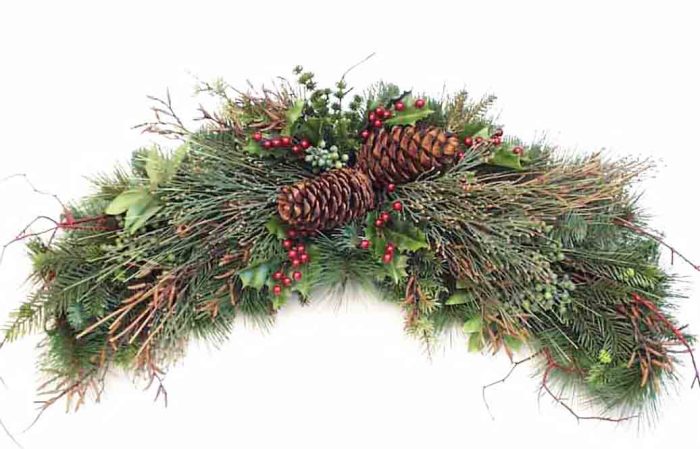 36" Artificial Mixed Pine Swag