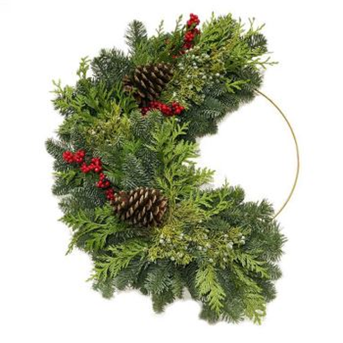 Fresh Christmas Evergreen Crescent1