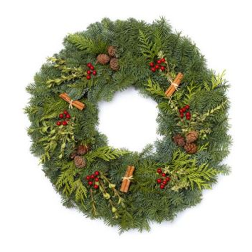 Fresh Christmas Cinnamon Stick Wreath1