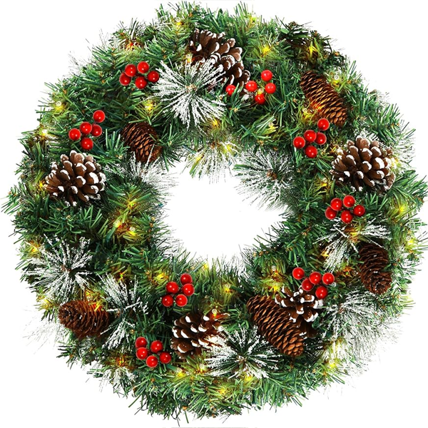 Christmas Berries and Branches Wreath