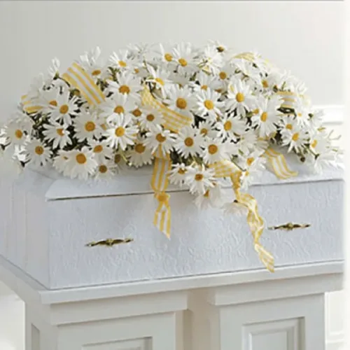 Elegant Daisy Casket Spray11
