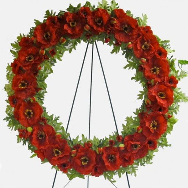 Wreath - Poppy Remembrance Day - Artificial1