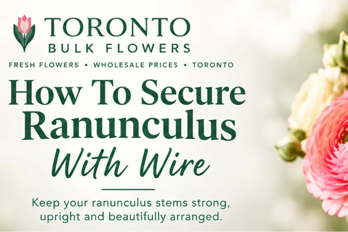 How To Secure Ranunculus With Wire